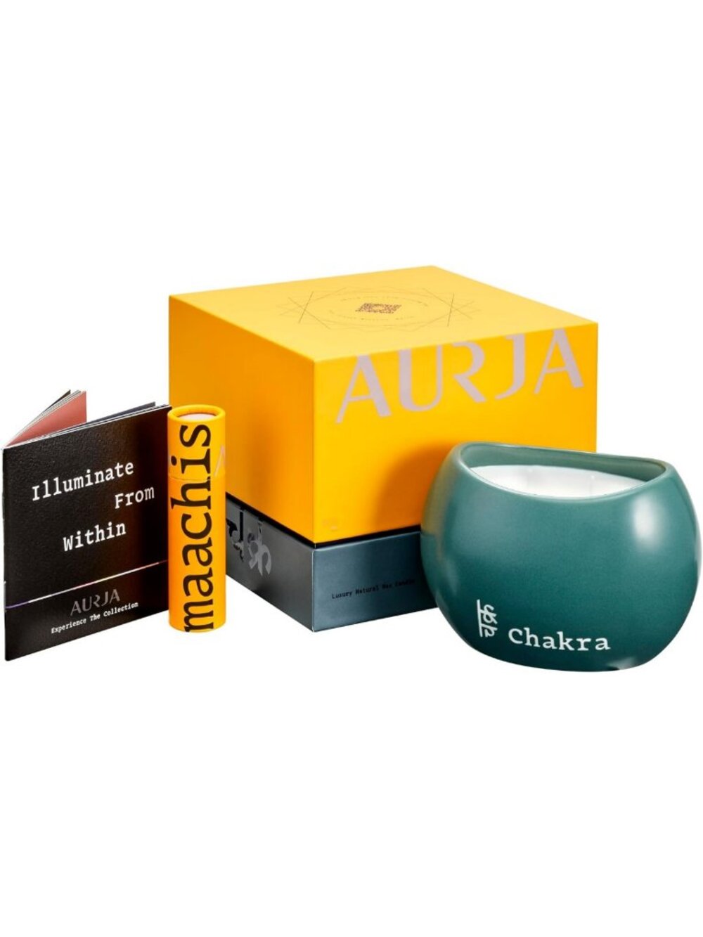 Luxury Scented Candle with Yuzu & Orange Blossom - 60+ Hour Burn Time, Natural